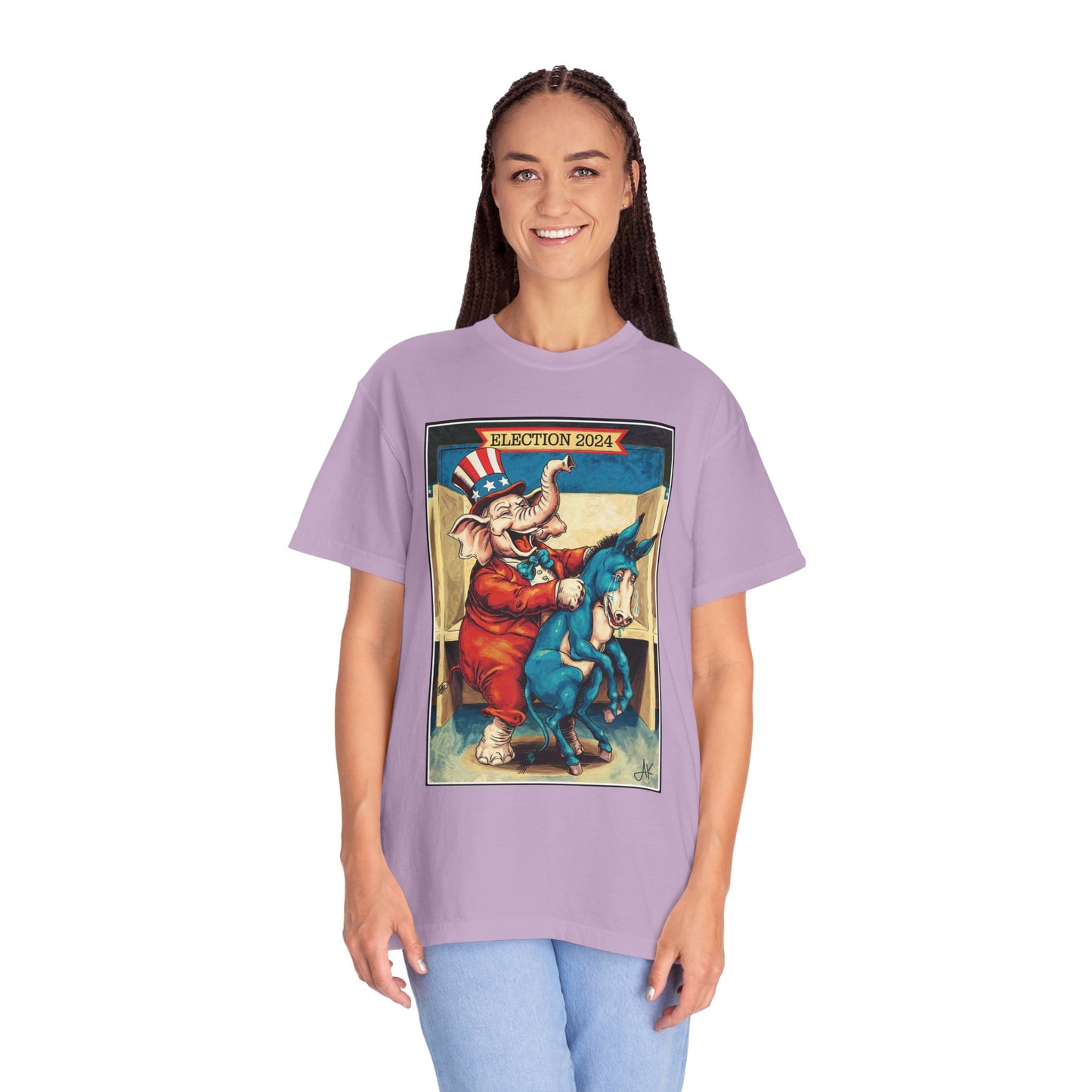 "MAGA Spanked the Donkeys 2024", Unisex T-shirt (Light Colors)