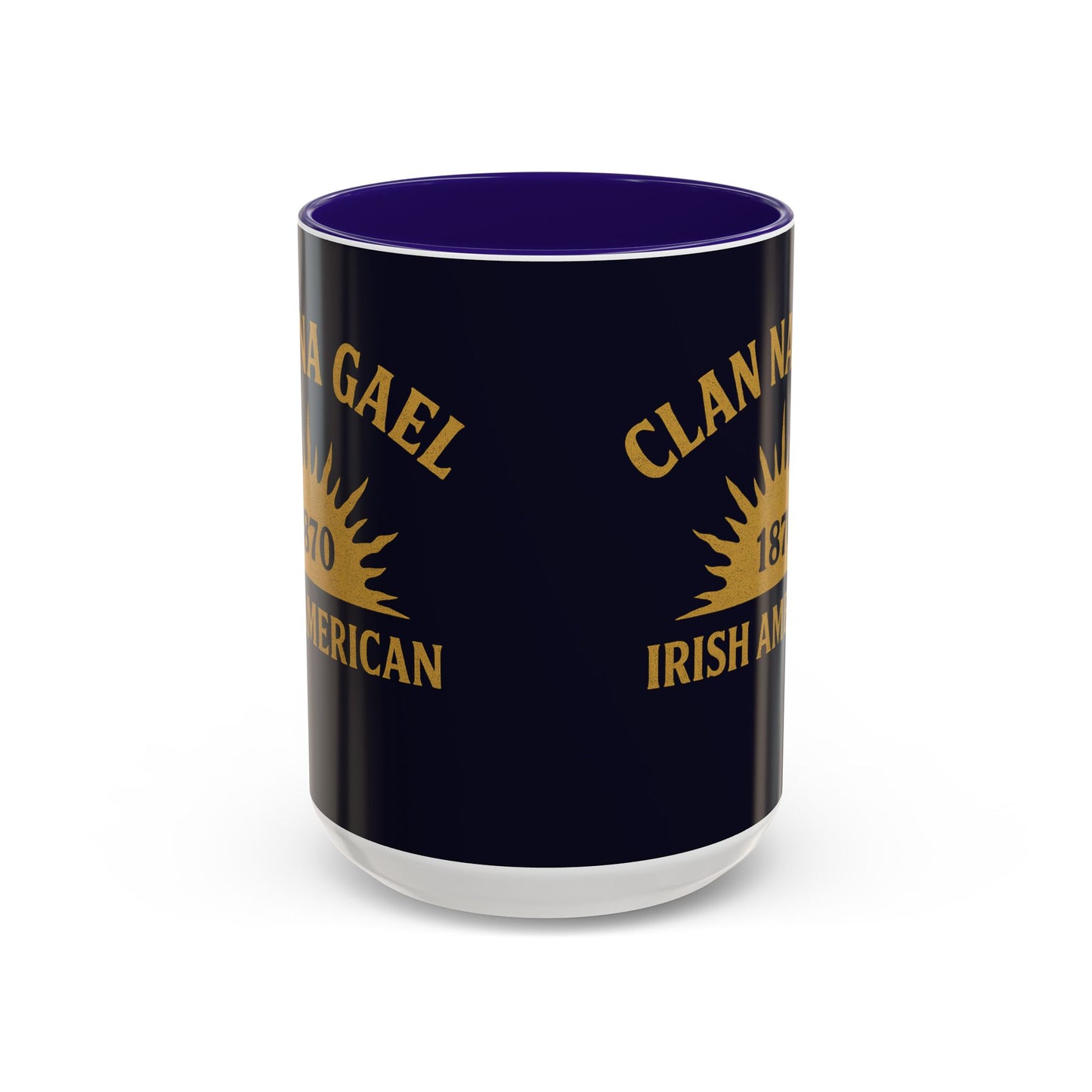 "Clan na Gael - Irish American", Colorful Mugs (11oz, 15oz) (Black Rock Blue)
