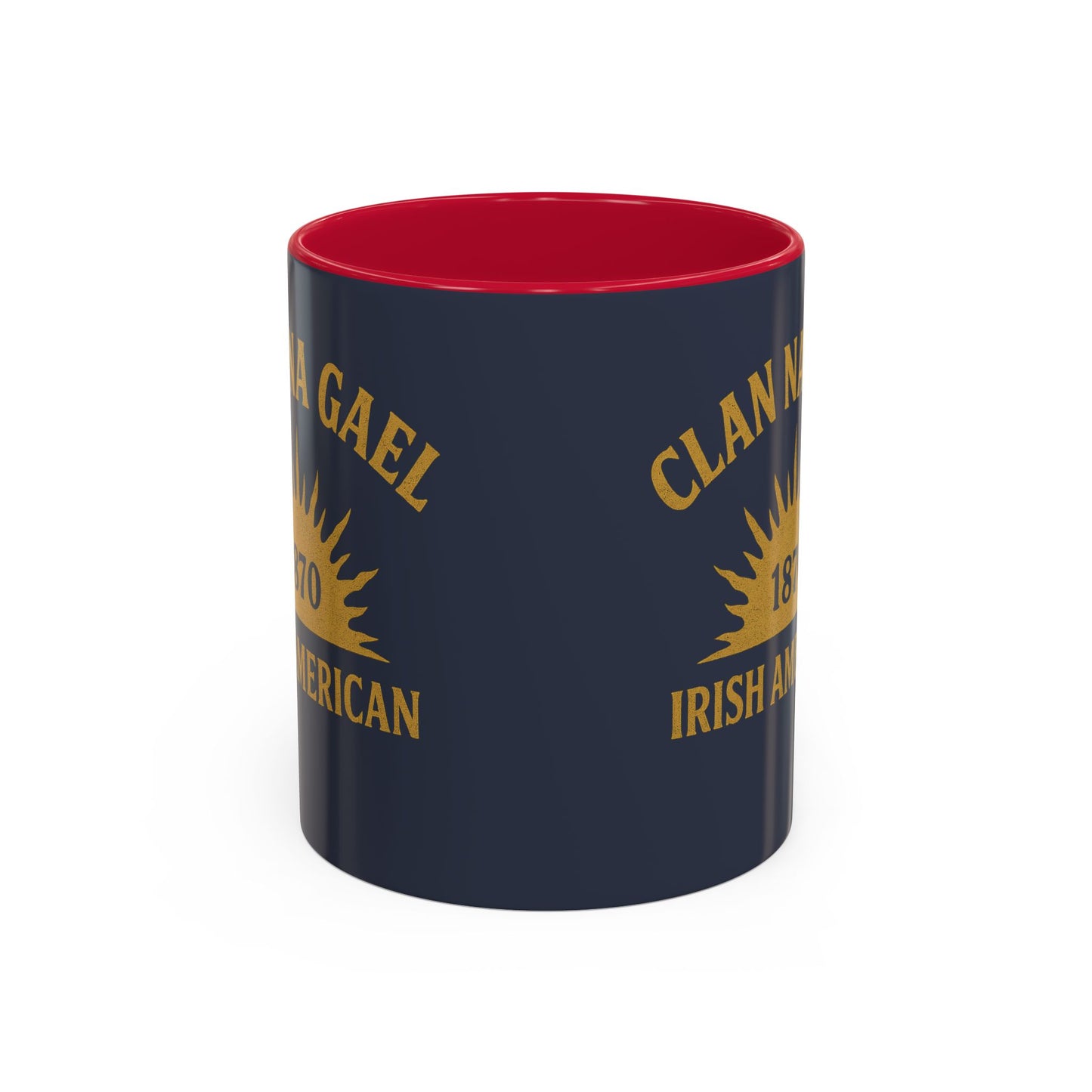 "Clan na Gael - Irish American", Colorful Mugs (11oz, 15oz) (Blue Burka Grey)