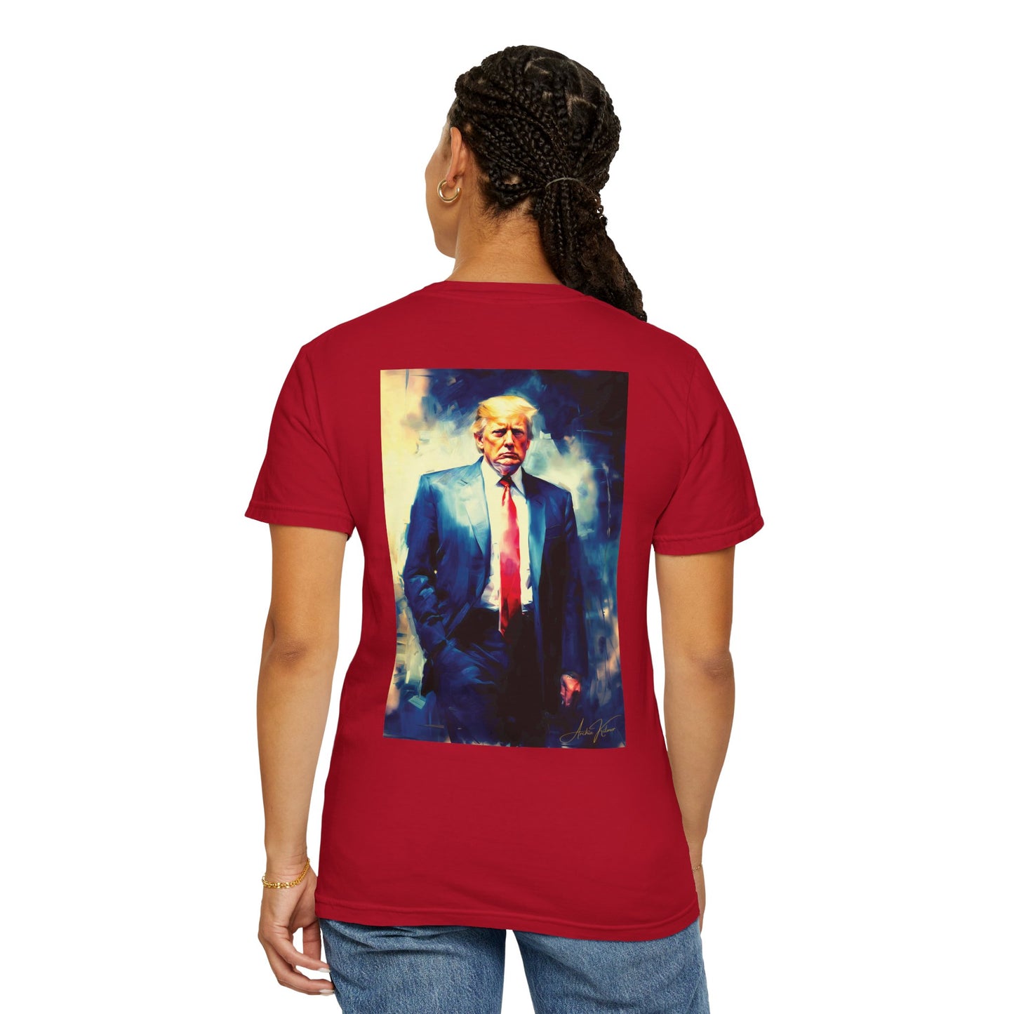 "Trump Portrait No. 6", Unisex T-shirt (Dark Colors)