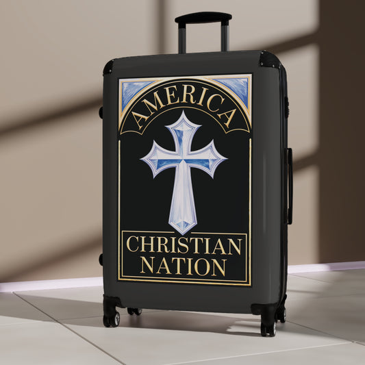 "America Christian Nation" #22 Suitcases (Jet Black)
