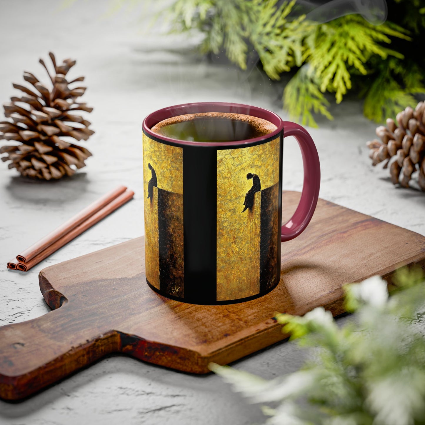 "In Darkest Hour He Is With Me", Colorful Mugs (11oz, 15oz)