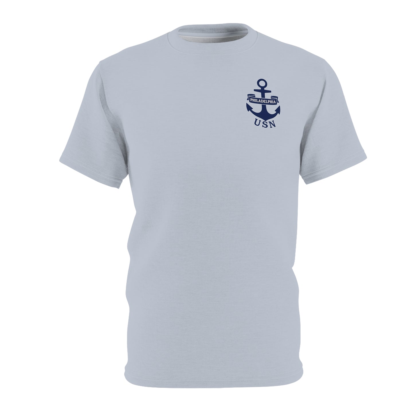 "USN Anchor", Unisex T-shirt (Bulkhead Grey)