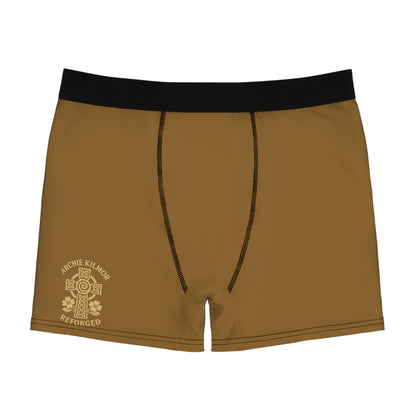 "Archie Kilmor Cross - Reforged" #01, Men's Boxer Briefs (Golden Brown)