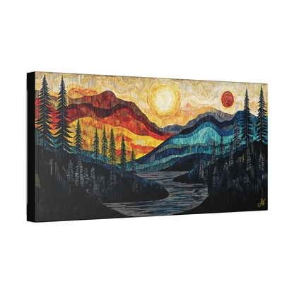 "Sun and Moon", Stretched Classic Canvas Fine Art Print