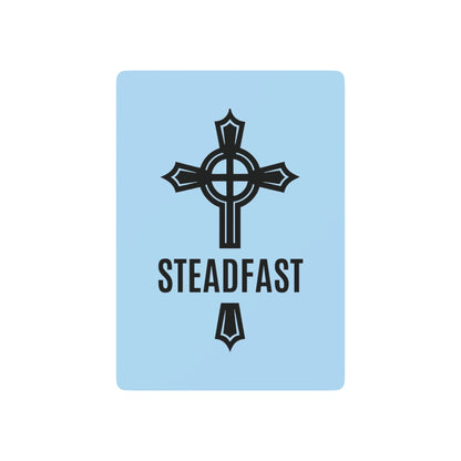 "Steadfast Cross", Christian Playing Cards (Boy Blue)