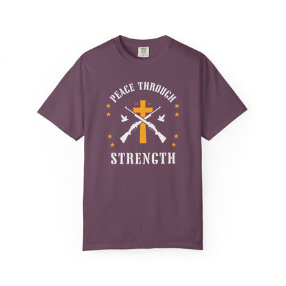 "Peace Through Strength" #01, Unisex T-shirt