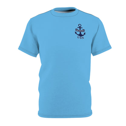 "USN Anchor", Unisex T-shirt (Atlantic Sky)