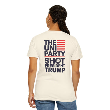 "The Uniparty Shot President Trump" #01, Unisex T-shirt