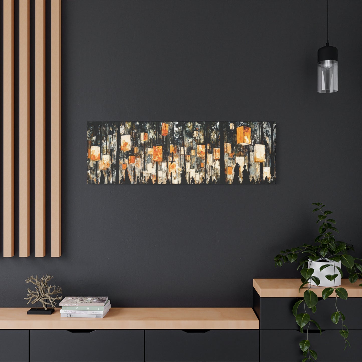 "Lantern Festival", Fine Art Matte Canvas, Stretched, 1.25"