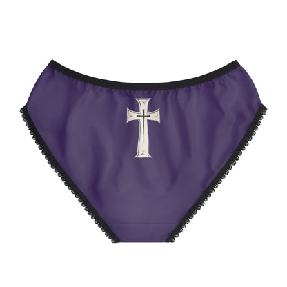 "First Darkness Then Comes Light" #02, Women's Briefs (Pleasant Purple)
