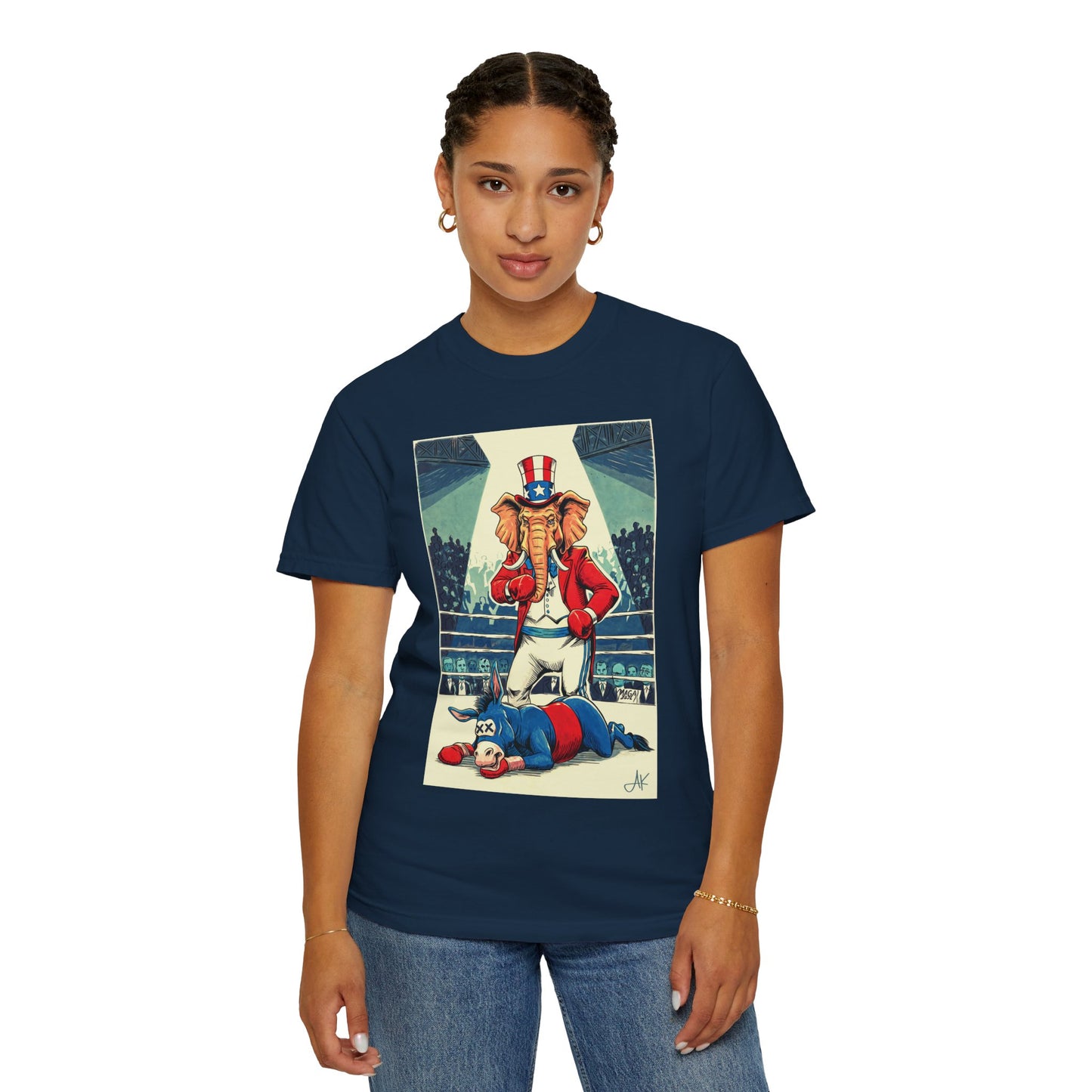 "Brutal Woke Knockout 2024", Unisex T-shirt (Dark Colors)