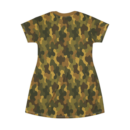 "SASR Day-Ops Camouflage", T-Shirt Dress (SASR Light Brown Collar)