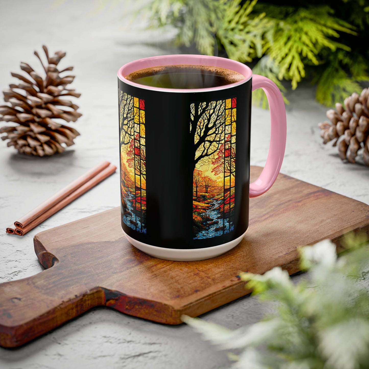 "Realization at 5", Colorful Mugs (11oz, 15oz)