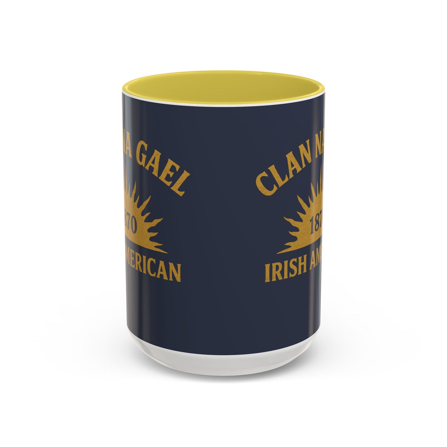 "Clan na Gael - Irish American", Colorful Mugs (11oz, 15oz) (Blue Burka Grey)