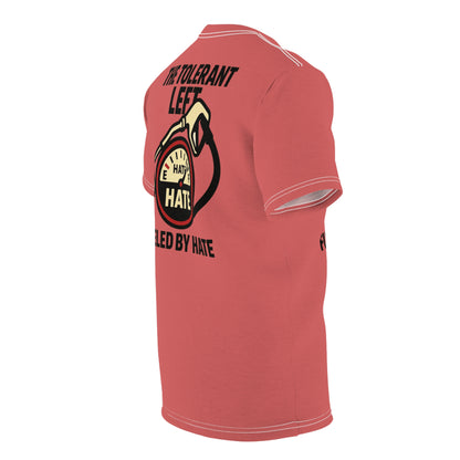 "The Tolerant Left", Unisex T-shirt (Faded Cherry)