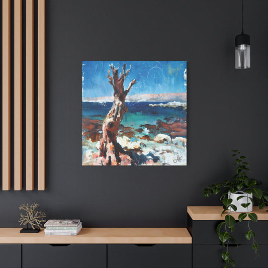 "Littoral Watch – Relic of the Gaelic Coast", Fine Art Matte Canvas, Stretched, 1.25"