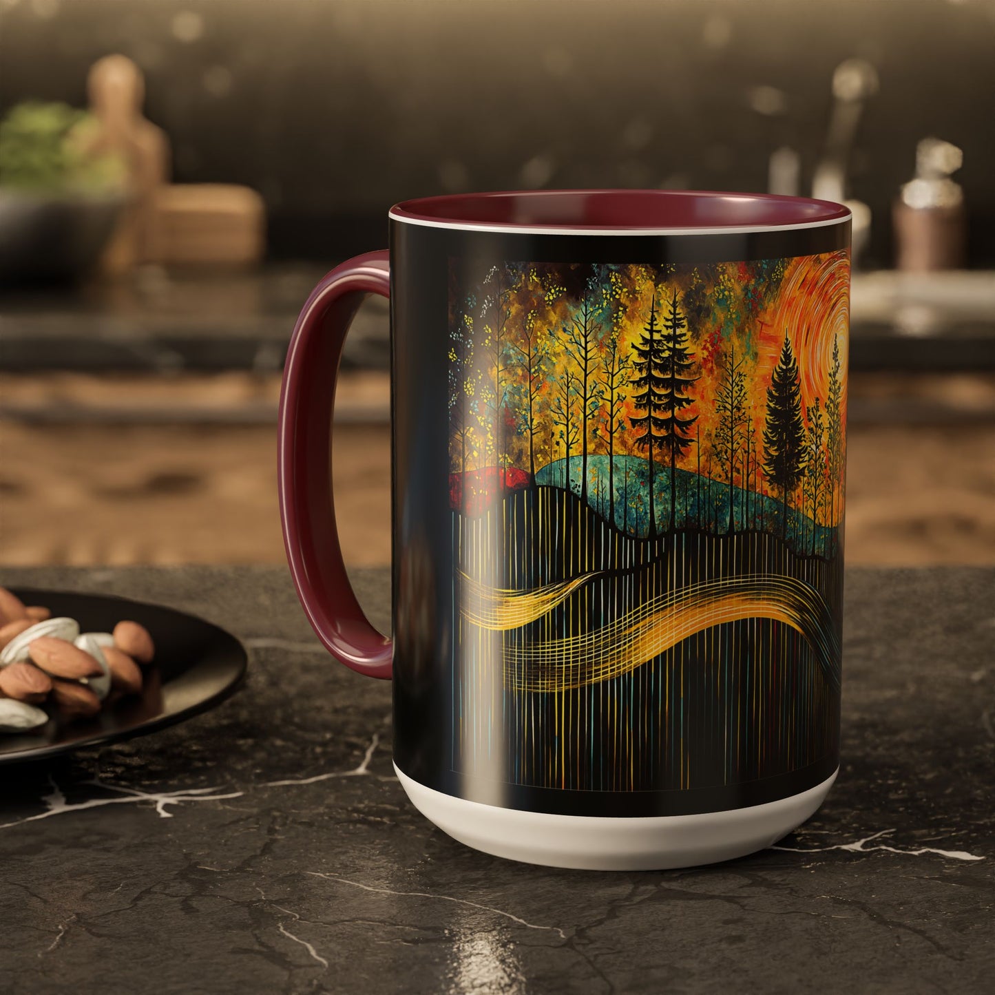 "Sacred Resonance", Colorful Mugs (11oz, 15oz)