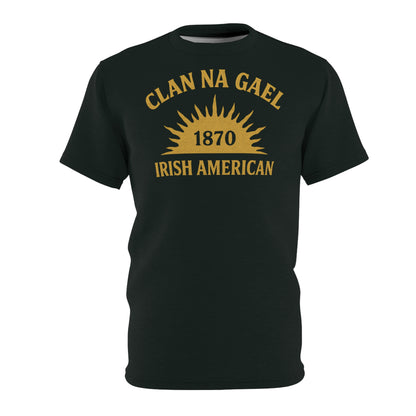"Clan na Gael - Irish American", Unisex T-shirt (Dark Jungle)
