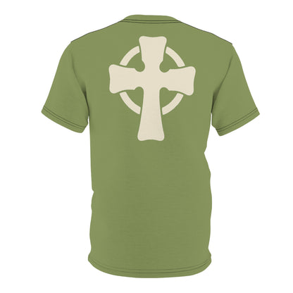 "Retro Jesus", Unisex T-shirt (Sage Green)