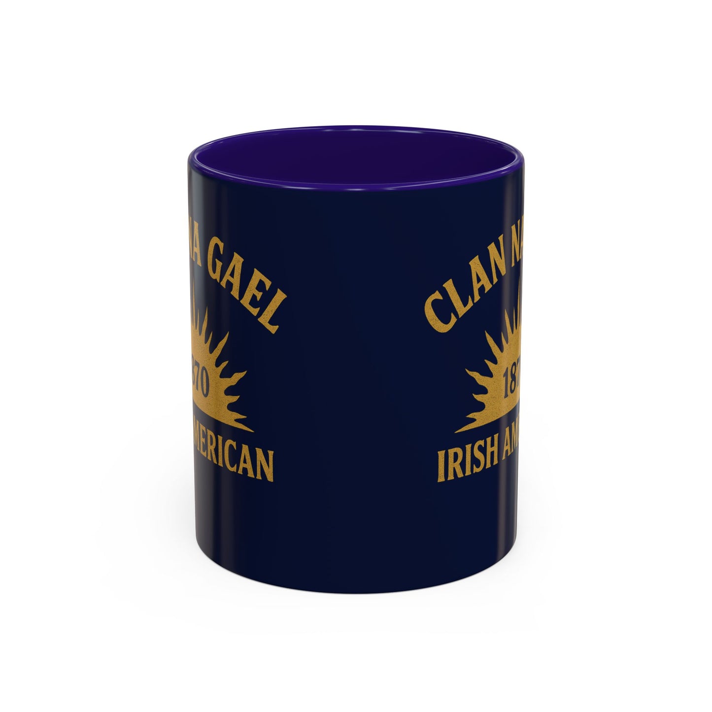 "Clan na Gael - Irish American", Colorful Mugs (11oz, 15oz) (Mariana Blue)