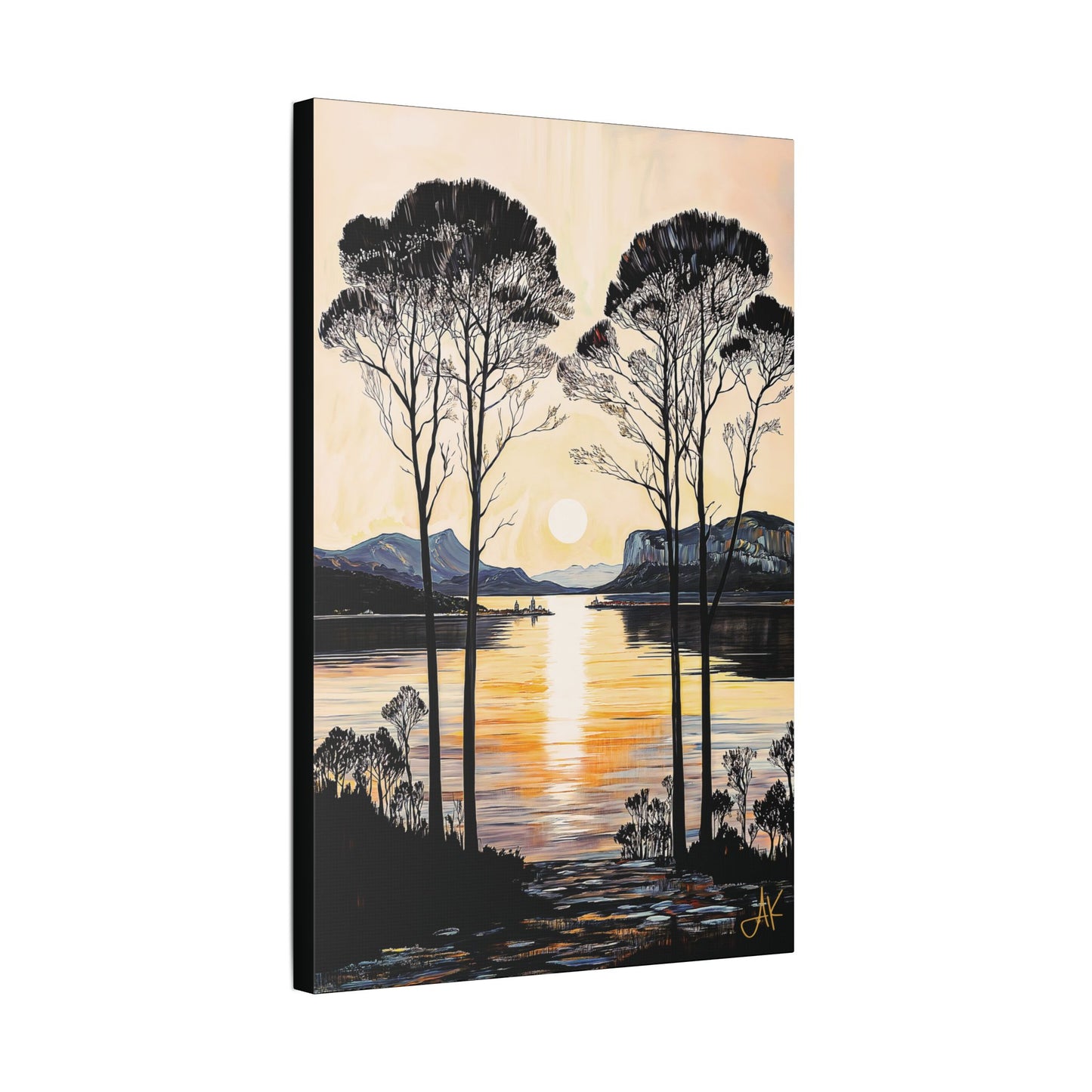"Gentle Sound", Stretched Classic Canvas Fine Art Print