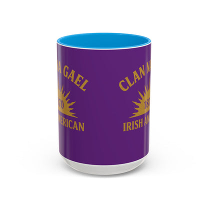 "Clan na Gael - Irish American", Colorful Mugs (11oz, 15oz) (Vesper Violet)