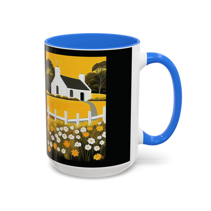 "Eaglais a’ Bhuidhe (Gaelic) - The Church of Golden Hope (English)", Colorful Mugs (11oz & 15oz)