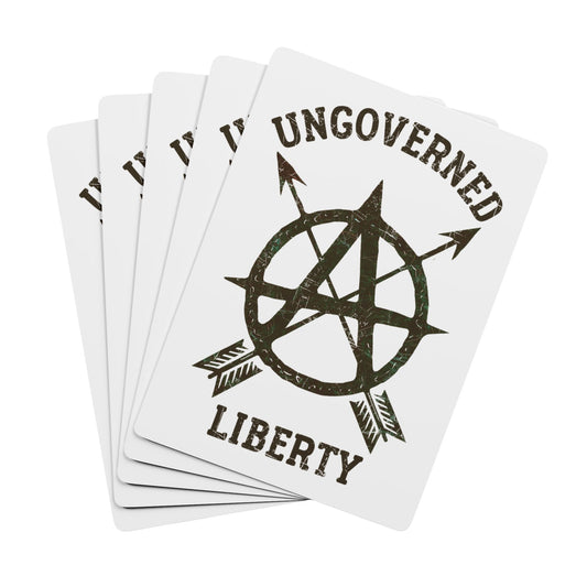 "Ungoverned Liberty", Political Playing Cards (White Smoke)