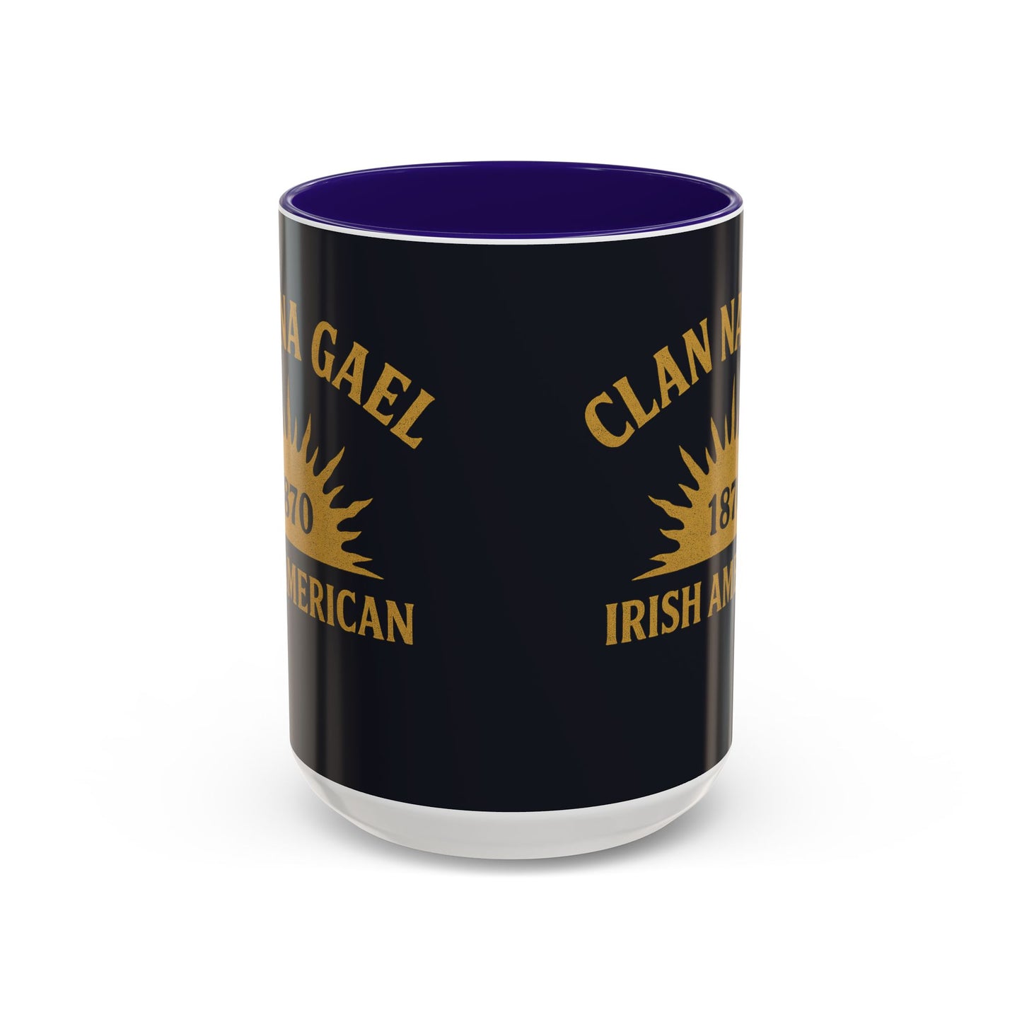 "Clan na Gael - Irish American", Colorful Mugs (11oz, 15oz) (Black Denim)