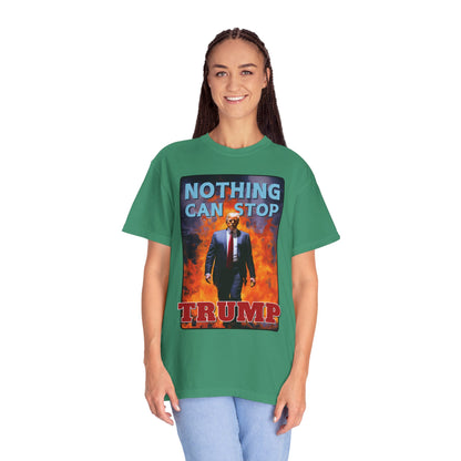 "Nothing Can Stop Trump", Unisex T-shirt (Dark Colors)