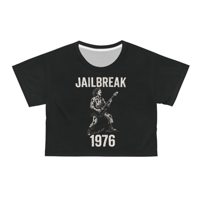 "Jailbreak 1976", Black Crop Tee