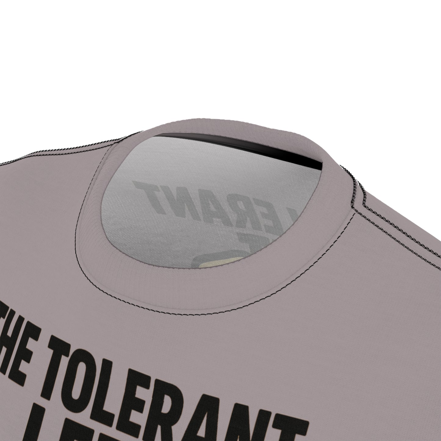 "The Tolerant Left", Unisex T-shirt (Walkway Pink Grey)