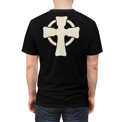 "Retro Jesus", Unisex T-shirt (Pilot Whale Black)