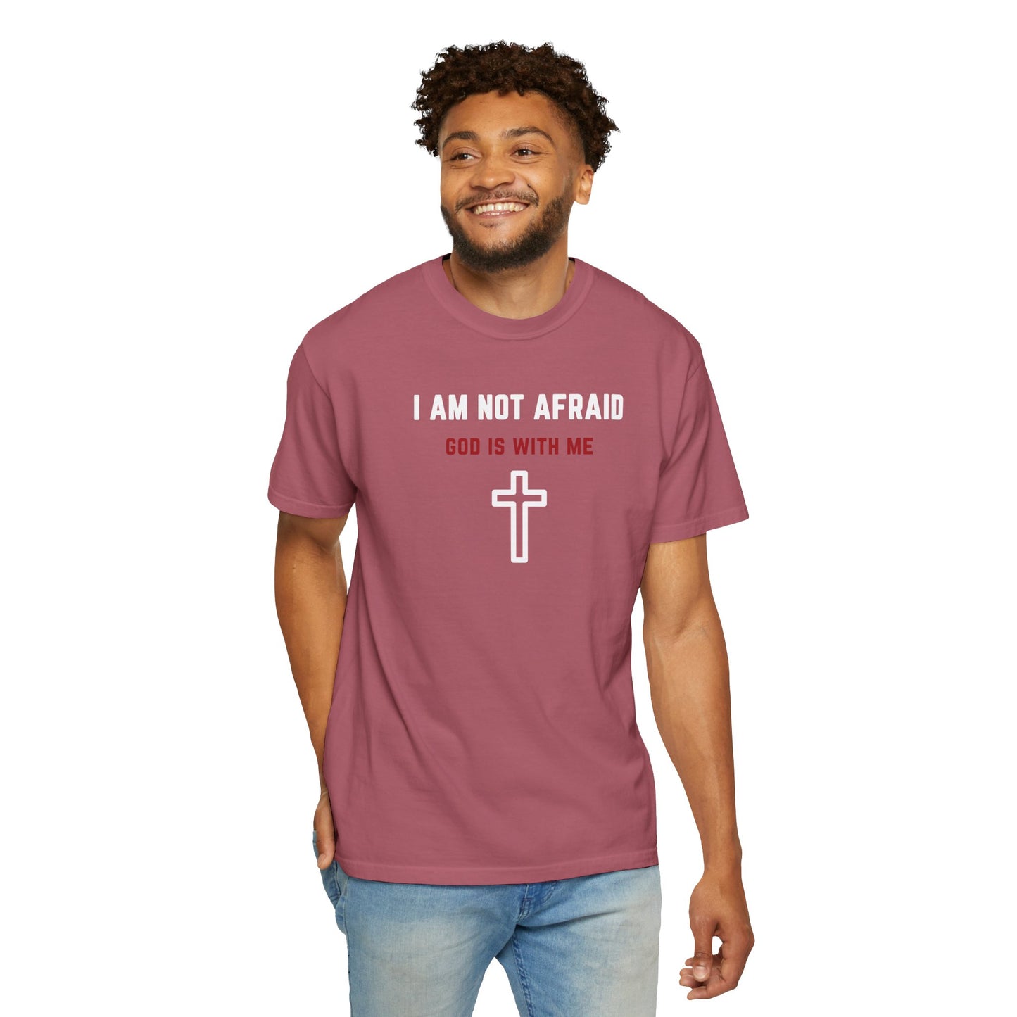 "I am not Afraid", Unisex T-shirt (Dark Colors)