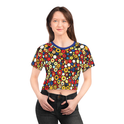 "Bits and Bobs", Crop Tee (Klein Blue Color)