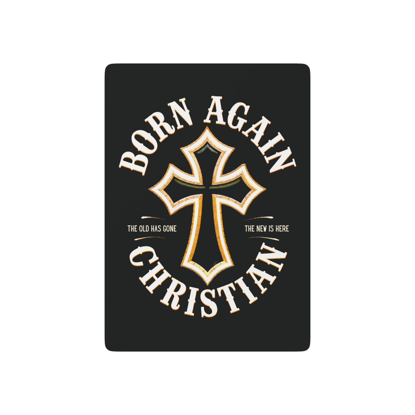 "Born Again Christian" #01, Christian Playing Cards (Void Black)