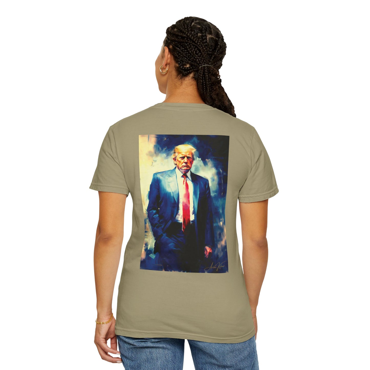 "Trump Portrait No. 6", Unisex T-shirt (Light Colors)