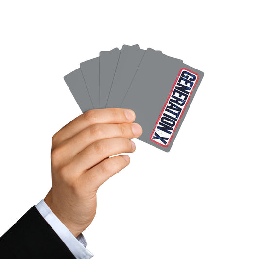"Generation X", Retro Playing Cards (Gunmetal Grey)