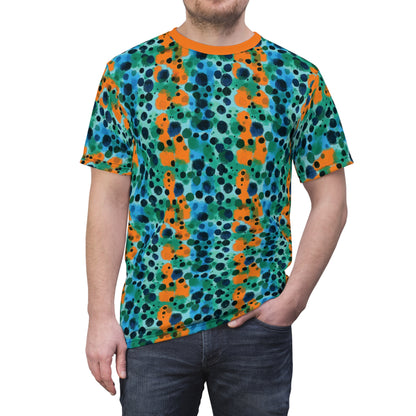 "Midnight Coral", Unisex Tee (Midnight Coral Orange)