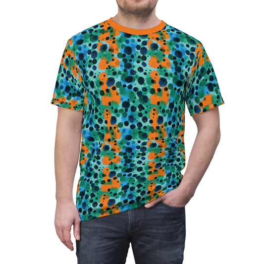 "Midnight Coral", Unisex Tee (Midnight Coral Orange)