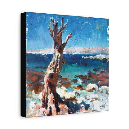 "Littoral Watch – Relic of the Gaelic Coast", Fine Art Matte Canvas, Stretched, 1.25"