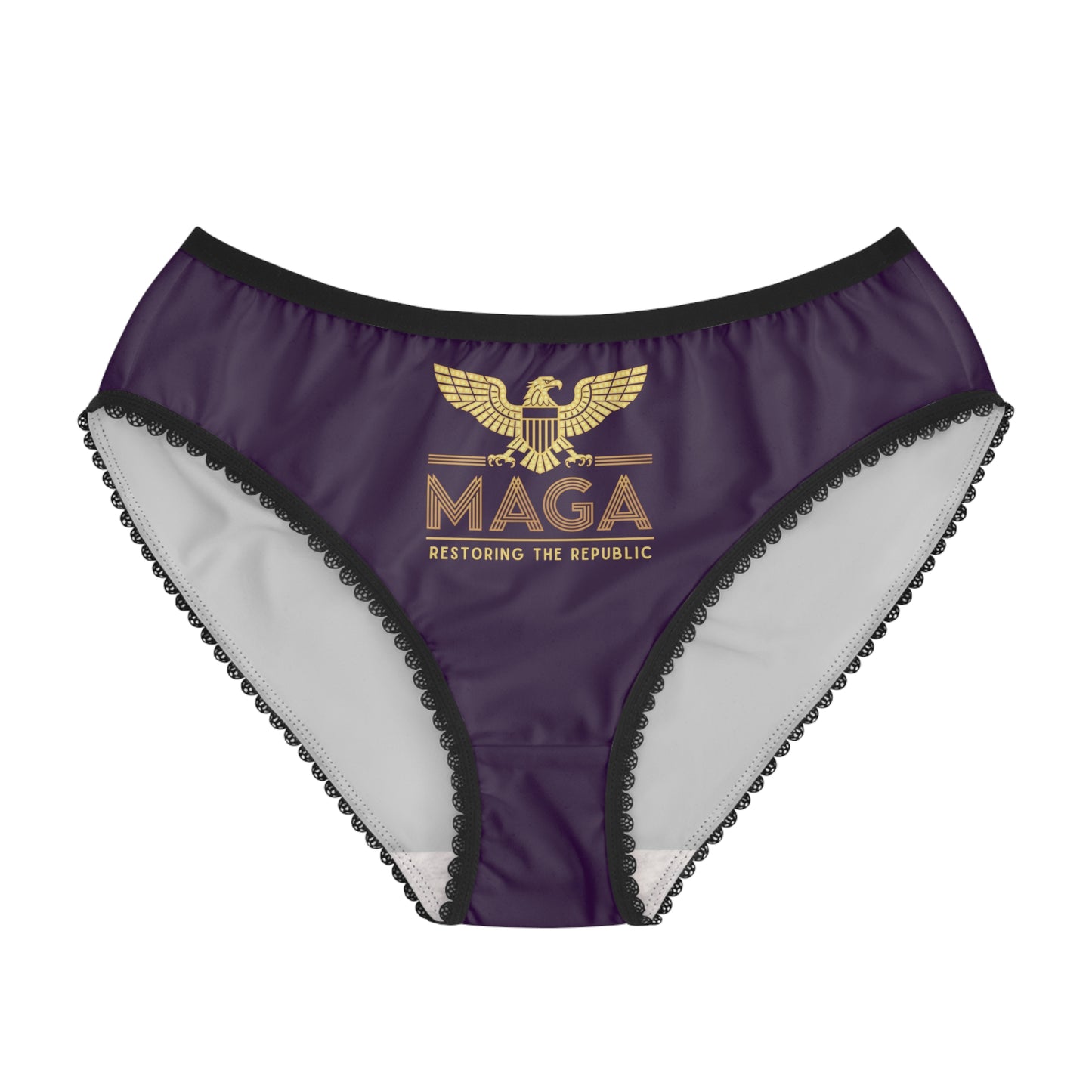 "MAGA - Restoring the Republic", Women's Briefs (Imperial Plum)