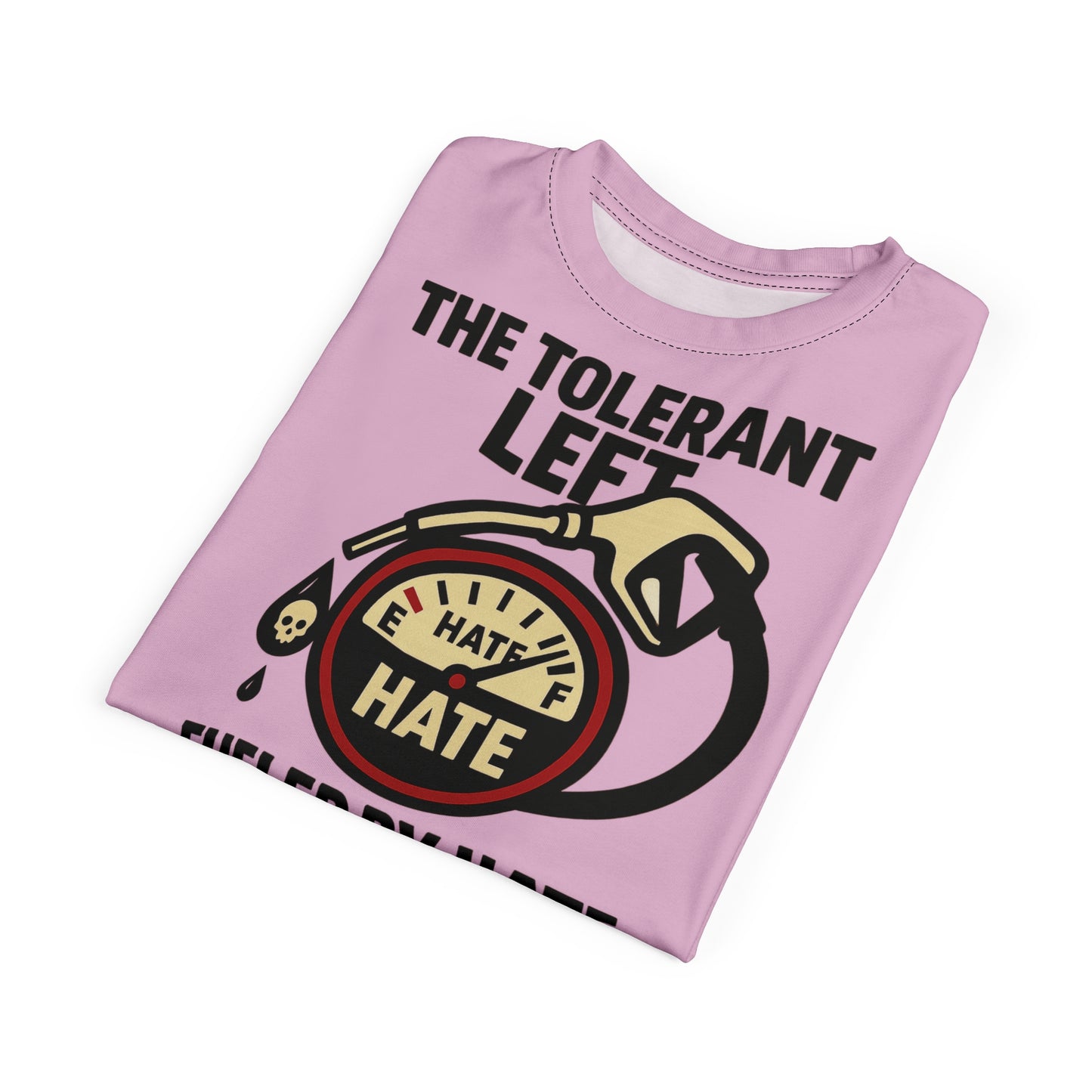 "The Tolerant Left", Unisex T-shirt (Abbey Veil Pink)