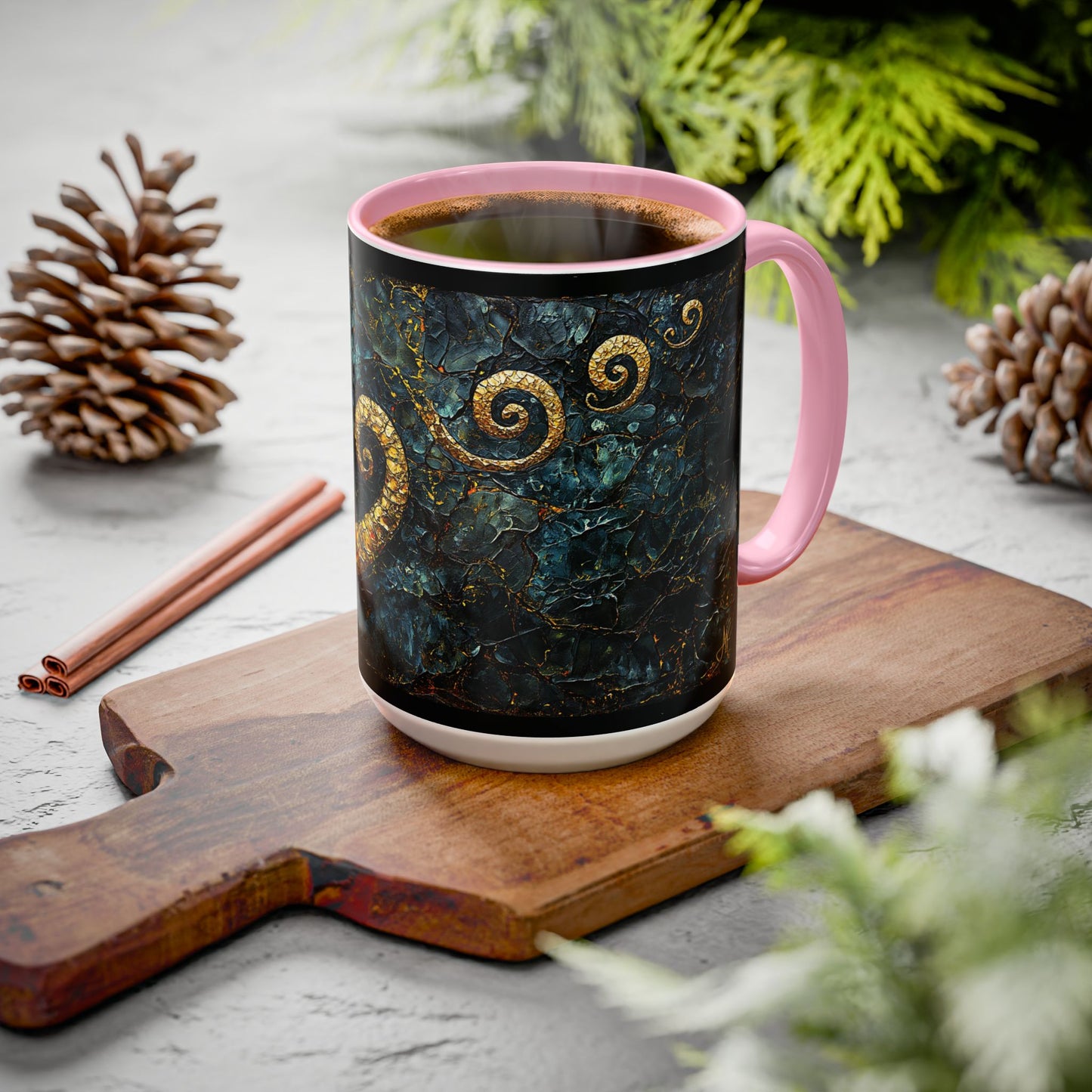 "From Stone to Savior's Light", Colorful Mugs (11oz, 15oz)