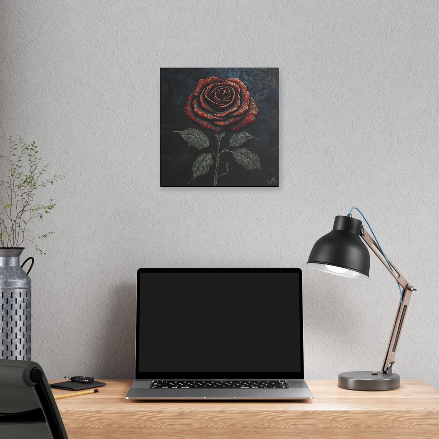 "The Rose Remains", Stretched Classic Canvas Fine Art Print