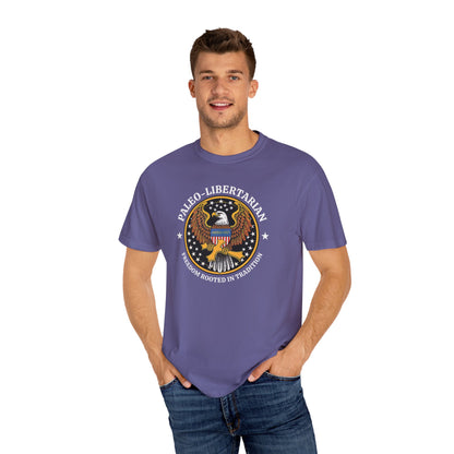 "Paleo-Libertarian" #01, Unisex T-shirt (Dark Colors)