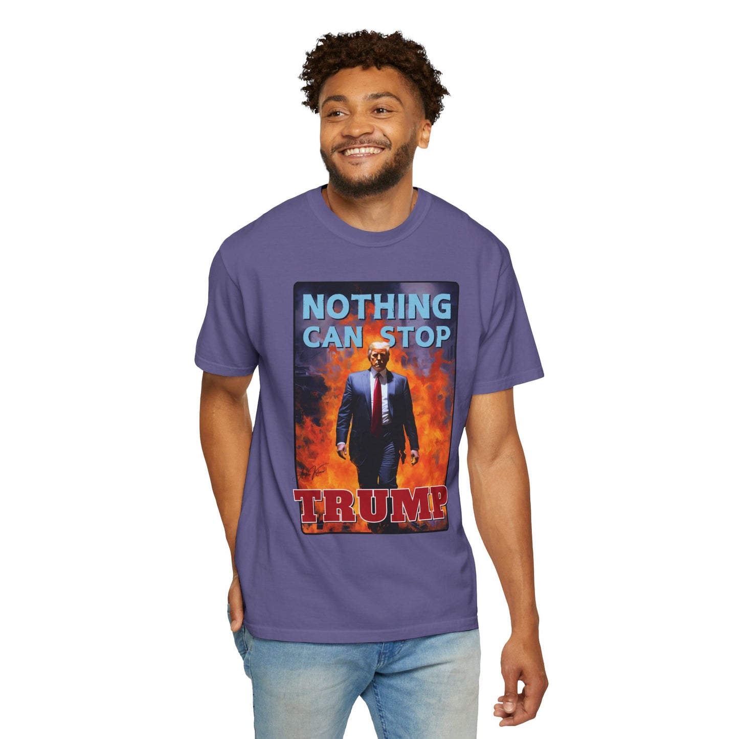 "Nothing Can Stop Trump", Unisex T-shirt (Dark Colors)