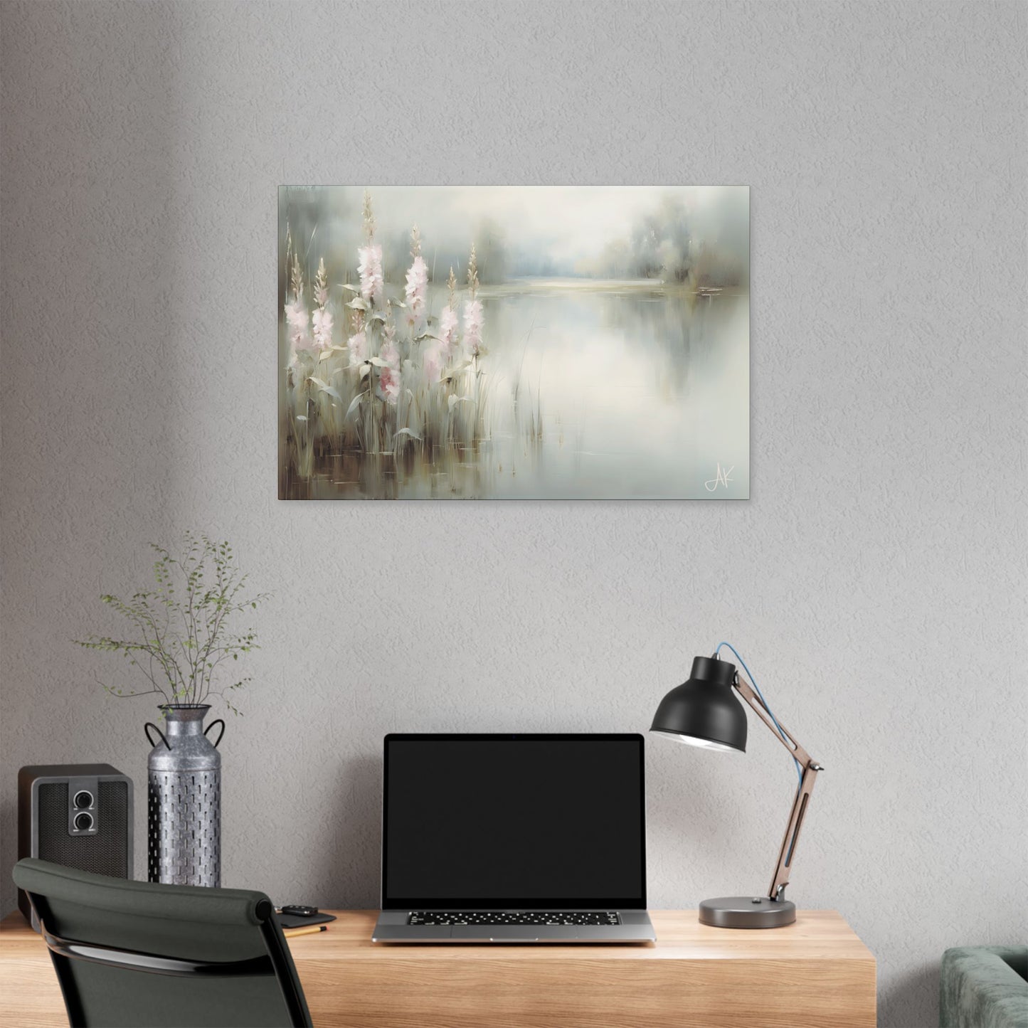 "Pink Rushes", Fine Art Classic Stretched Canvas