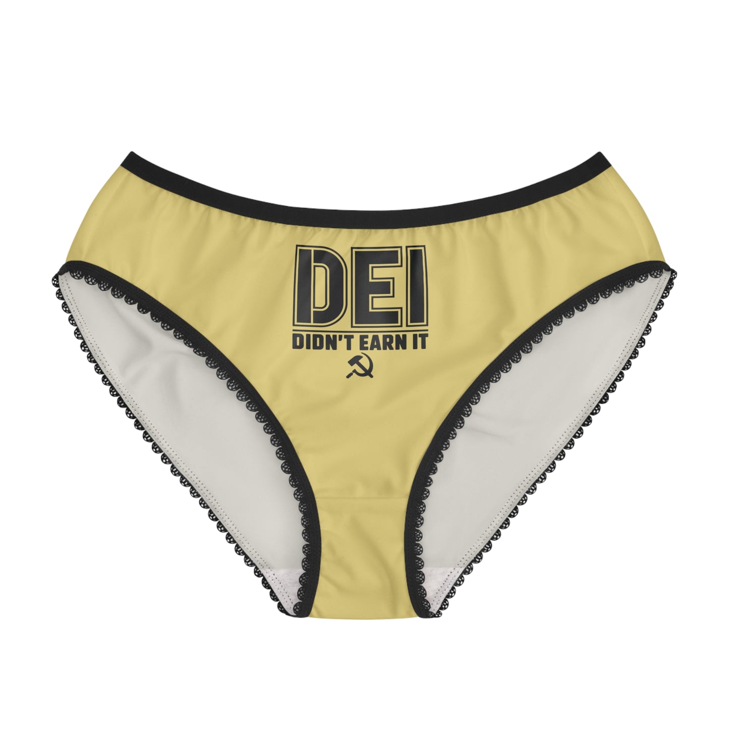 "DEI - Didn't Earn It" #14, Women's Briefs (Buff Orange)
